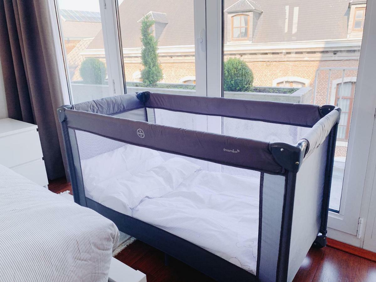 Apartamento Luxury Apart' Mons City Center With Terrace Exterior foto